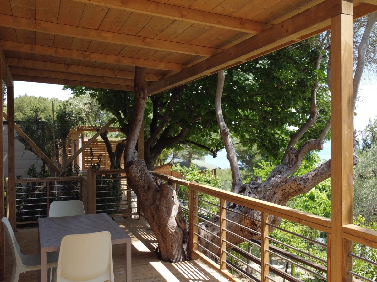 Lodge fronte mare del Camping Village Internazionale di Sirolo